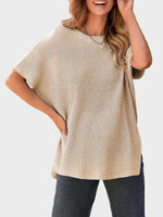 2025 Fall Clothing Women's Oversized Knit Top