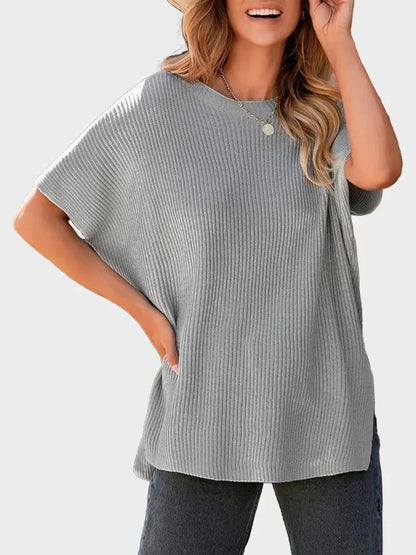 2025 Fall Clothing Women's Oversized Knit Top