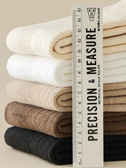 5-Pack Women's Cozy Thick Lining Warm Mid-Calf Socks